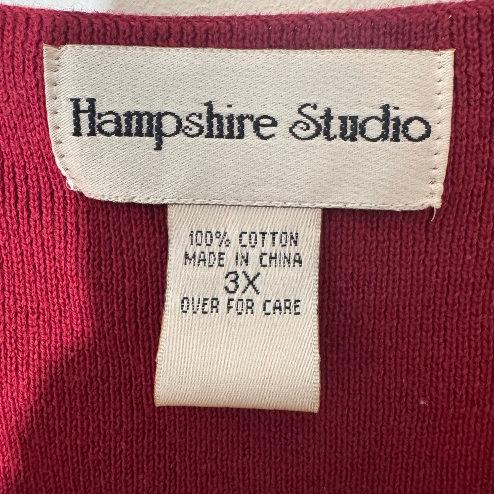 Red cotton tank top NWT - Picture 2 of 3